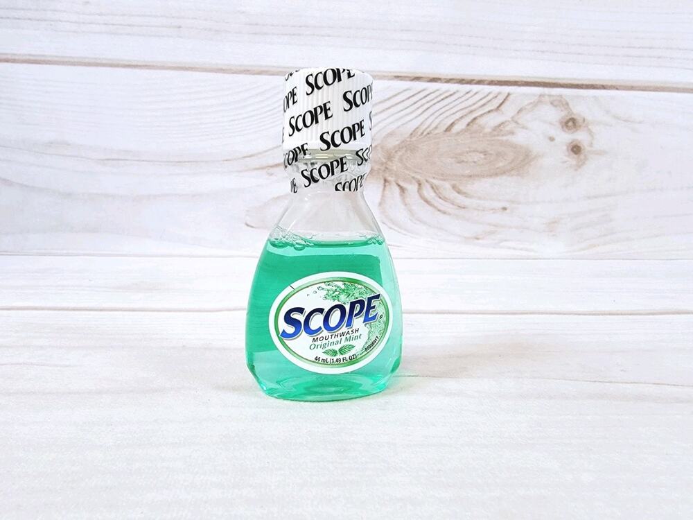 Vintage Scope Original Mint Mouthwash Travel Size Bottle 1.49 FL OZ SEALED 2018